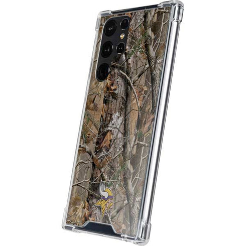 NFL Minnesota Vikings Realtree AP Camo Galaxy S24 Ultra Clear Case