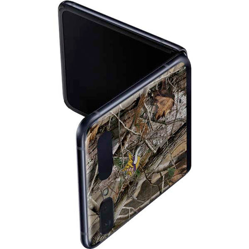 NFL Minnesota Vikings Realtree AP Camo Galaxy Z Flip Skin