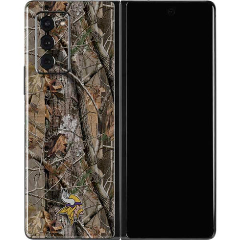 NFL Minnesota Vikings Realtree AP Camo Galaxy Z Fold2 5G Skin