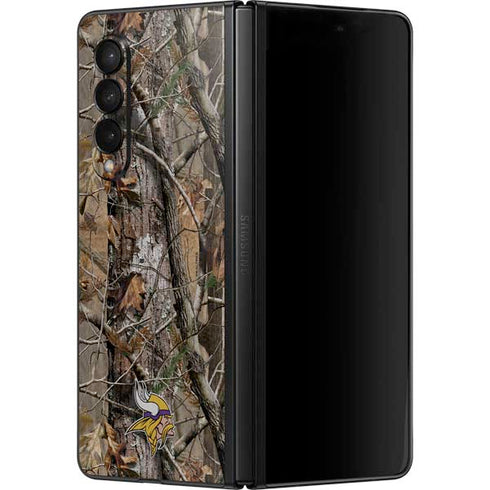 NFL Minnesota Vikings Realtree AP Camo Galaxy Z Fold3 5G Skin