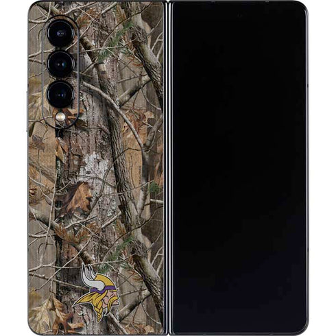 NFL Minnesota Vikings Realtree AP Camo Galaxy Z Fold4 5G Skin