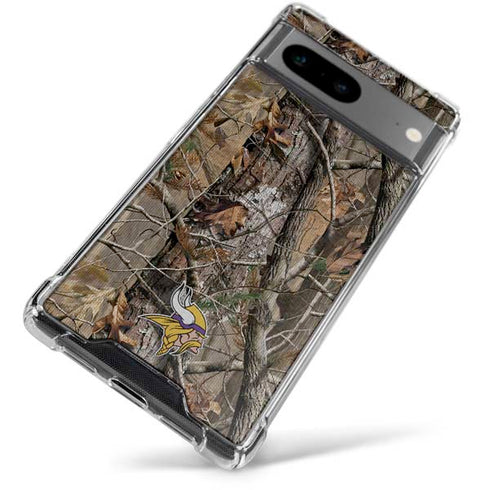 NFL Minnesota Vikings Realtree AP Camo Google Pixel 8 Clear Case