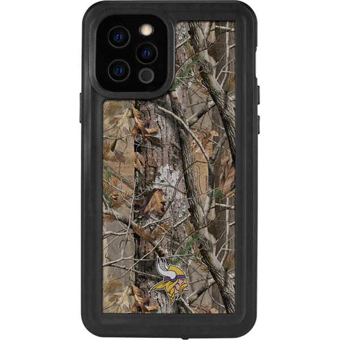 NFL Minnesota Vikings Realtree AP Camo iPhone 12 Pro Waterproof Case