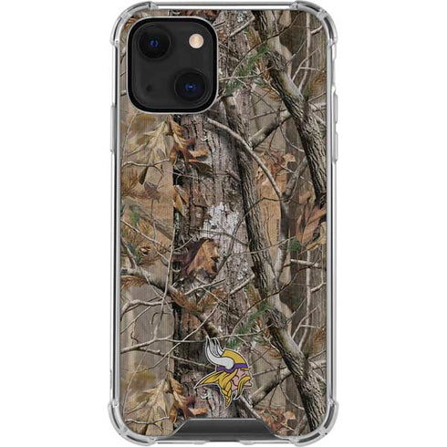 NFL Minnesota Vikings Realtree AP Camo iPhone 14 Clear Case