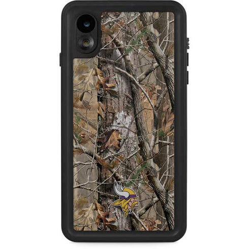 NFL Minnesota Vikings Realtree AP Camo iPhone XR Waterproof Case