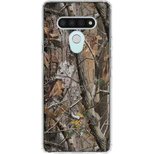 NFL Minnesota Vikings Realtree AP Camo LG Stylo 6 Clear Case