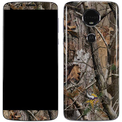 NFL Minnesota Vikings Realtree AP Camo Moto E5 Plus Skin