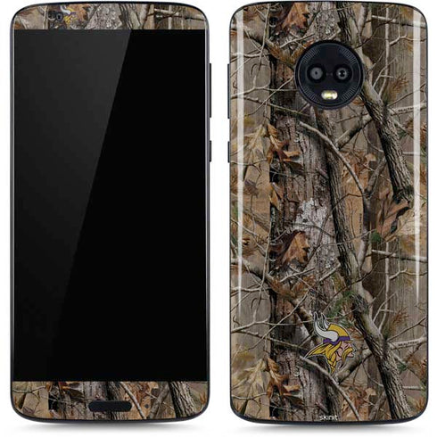 NFL Minnesota Vikings Realtree AP Camo Moto G6 Skin
