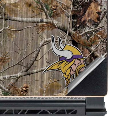 NFL Minnesota Vikings Realtree AP Camo MSI GS65 Stealth Laptop Skin