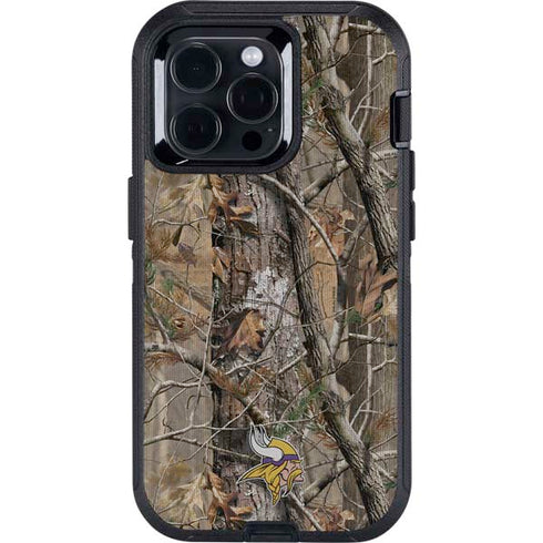 NFL Minnesota Vikings Realtree AP Camo Otterbox Defender iPhone Skin