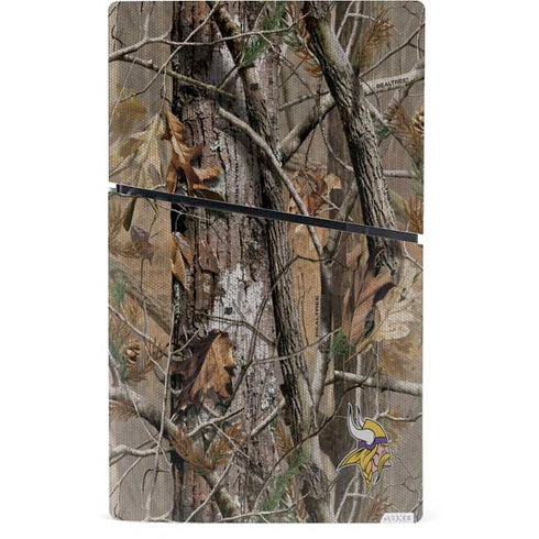 NFL Minnesota Vikings Realtree AP Camo PS5 Slim Digital Edition Console Skin