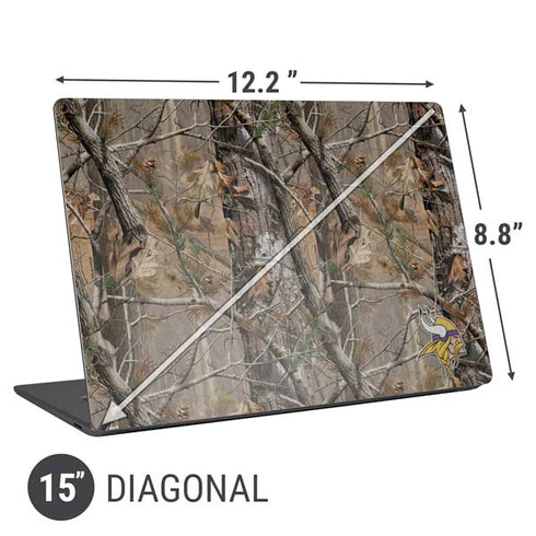 NFL Minnesota Vikings Realtree AP Camo Universal Laptop 15in (12.2 x 8.8in) Skin