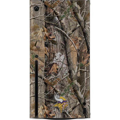 NFL Minnesota Vikings Realtree AP Camo Xbox Series X Console Skin
