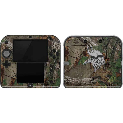 NFL Minnesota Vikings Realtree Xtra Green Camo Nintendo 2DS Skin