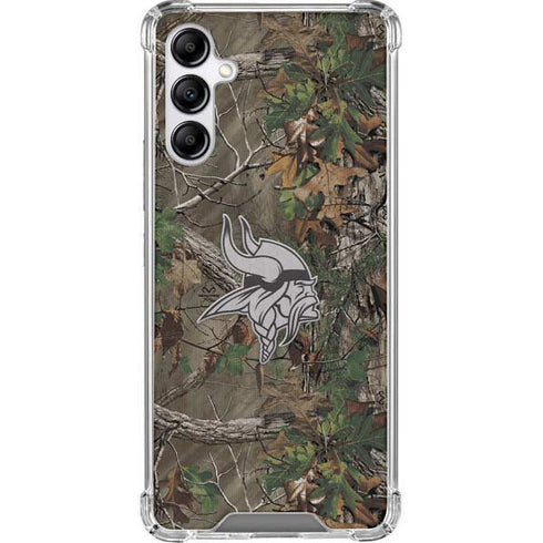NFL Minnesota Vikings Realtree Xtra Green Camo Galaxy A14 5G Clear Case