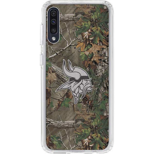 NFL Minnesota Vikings Realtree Xtra Green Camo Galaxy A50 Clear Case