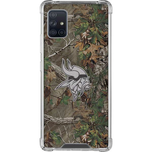 NFL Minnesota Vikings Realtree Xtra Green Camo Galaxy A51 5G Clear Case