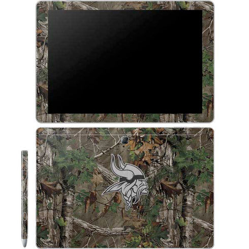 NFL Minnesota Vikings Realtree Xtra Green Camo Galaxy Book 12in Skin