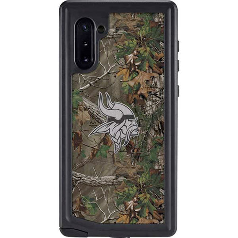 NFL Minnesota Vikings Realtree Xtra Green Camo Galaxy Note 10 Waterproof Case
