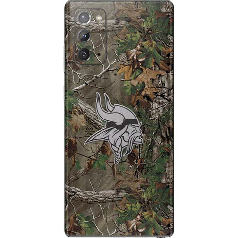 NFL Minnesota Vikings Realtree Xtra Green Camo Galaxy Note20 5G Skin