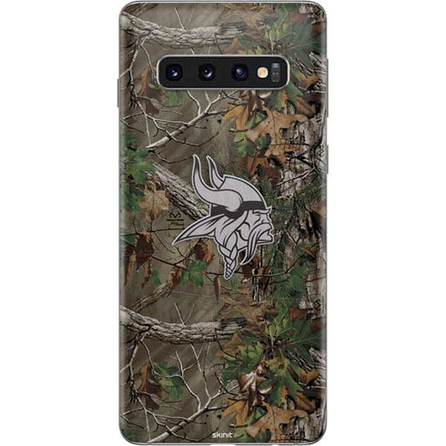 NFL Minnesota Vikings Realtree Xtra Green Camo Galaxy S10 Skin
