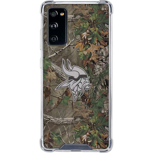 NFL Minnesota Vikings Realtree Xtra Green Camo Galaxy S20 FE Clear Case