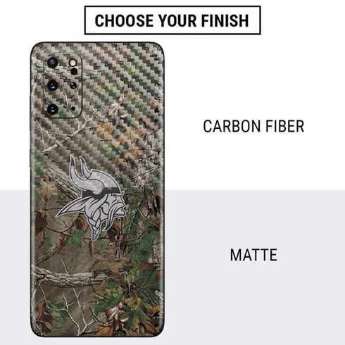 NFL Minnesota Vikings Realtree Xtra Green Camo Galaxy S20 Plus Skin
