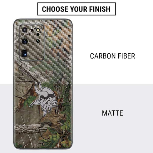 NFL Minnesota Vikings Realtree Xtra Green Camo Galaxy S20 Ultra 5G Skin