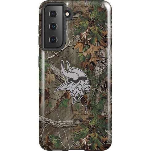 NFL Minnesota Vikings Realtree Xtra Green Camo Galaxy S21 5G Pro Case