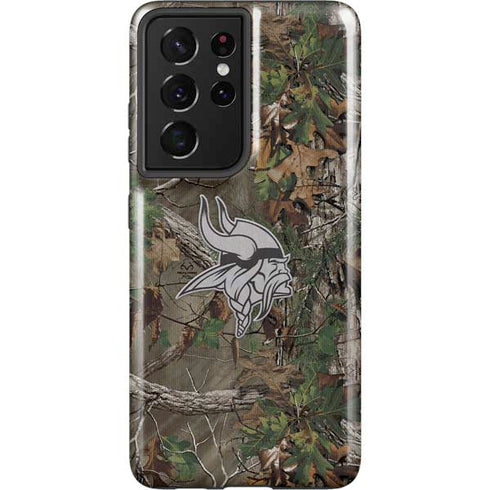 NFL Minnesota Vikings Realtree Xtra Green Camo Galaxy S21 Ultra 5G Pro Case