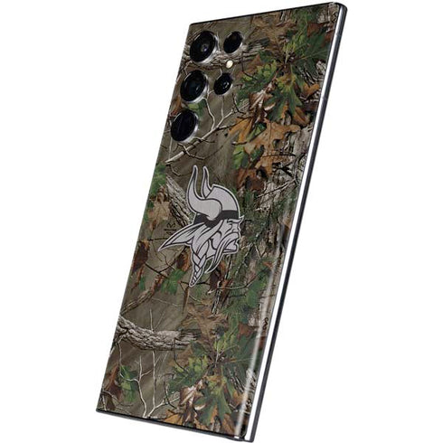NFL Minnesota Vikings Realtree Xtra Green Camo Galaxy S22 Ultra Skin