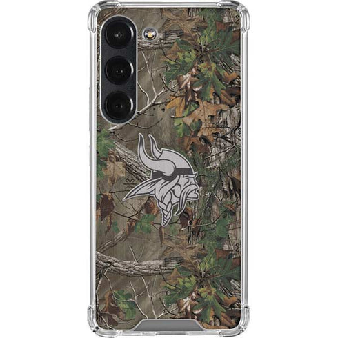 NFL Minnesota Vikings Realtree Xtra Green Camo Galaxy S23 Clear Case