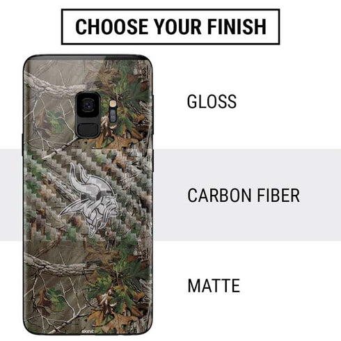 NFL Minnesota Vikings Realtree Xtra Green Camo Galaxy S9 Skin