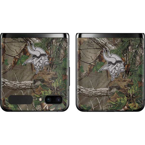 NFL Minnesota Vikings Realtree Xtra Green Camo Galaxy Z Flip Skin