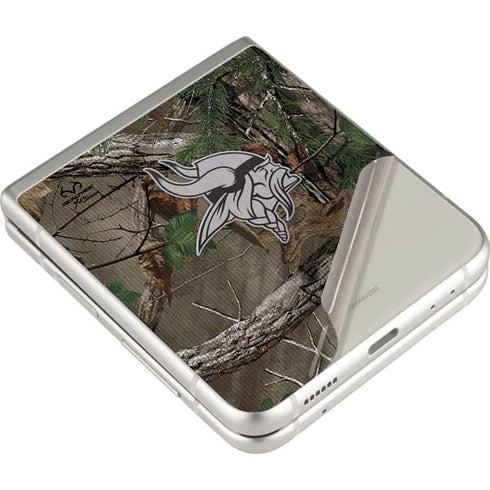 NFL Minnesota Vikings Realtree Xtra Green Camo Galaxy Z Flip3 5G Skin