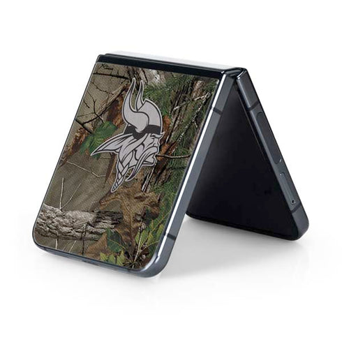 NFL Minnesota Vikings Realtree Xtra Green Camo Galaxy Z Flip5 5G Skin