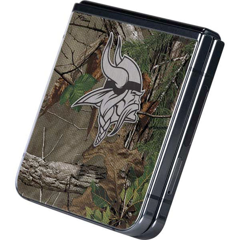 NFL Minnesota Vikings Realtree Xtra Green Camo Galaxy Z Flip5 5G Skin