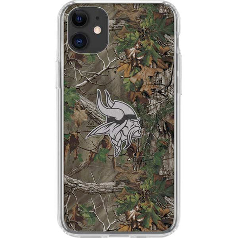 NFL Minnesota Vikings Realtree Xtra Green Camo iPhone 11 Clear Case