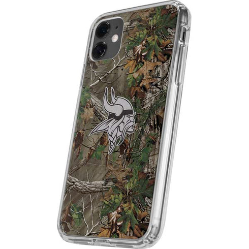 NFL Minnesota Vikings Realtree Xtra Green Camo iPhone 11 Clear Case