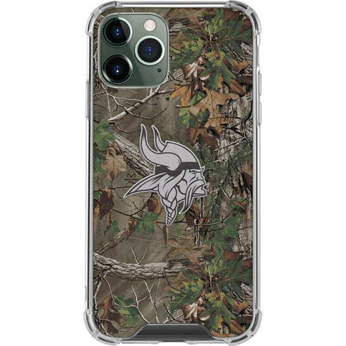NFL Minnesota Vikings Realtree Xtra Green Camo iPhone 11 Pro Max Clear Case