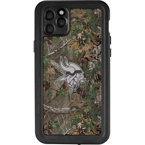 NFL Minnesota Vikings Realtree Xtra Green Camo iPhone 11 Pro Max Waterproof Case