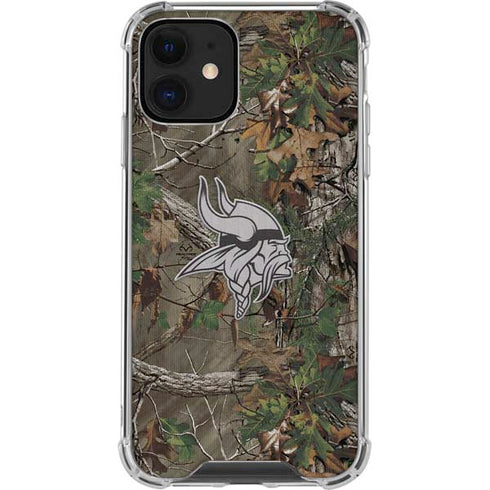 NFL Minnesota Vikings Realtree Xtra Green Camo iPhone 12 Mini Clear Case