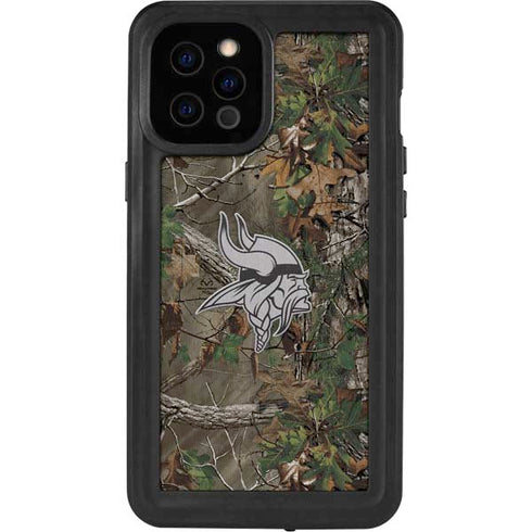 NFL Minnesota Vikings Realtree Xtra Green Camo iPhone 12 Pro Max Waterproof Case