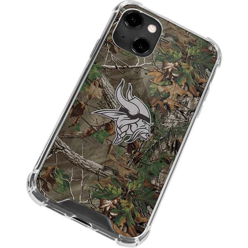 NFL Minnesota Vikings Realtree Xtra Green Camo iPhone 13 Clear Case