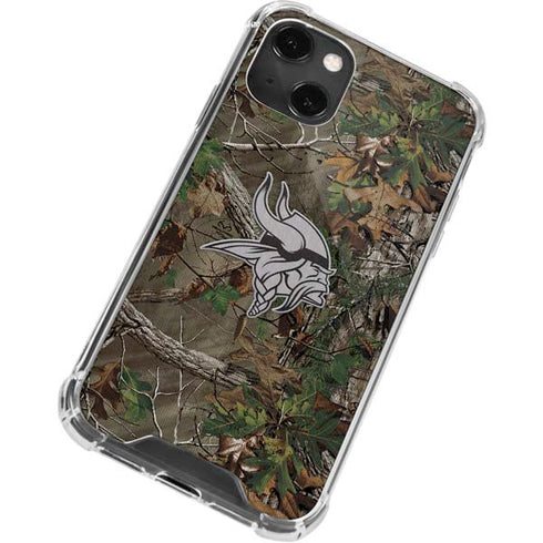 NFL Minnesota Vikings Realtree Xtra Green Camo iPhone 13 Mini Clear Case