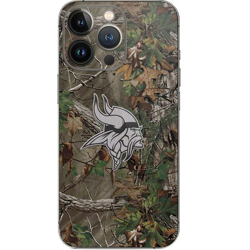 NFL Minnesota Vikings Realtree Xtra Green Camo iPhone 14 Pro Skin