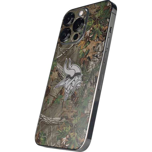 NFL Minnesota Vikings Realtree Xtra Green Camo iPhone 14 Pro Skin
