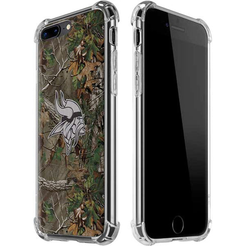 NFL Minnesota Vikings Realtree Xtra Green Camo iPhone 7/8 Plus Clear Case