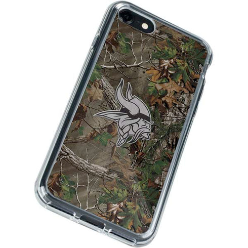 NFL Minnesota Vikings Realtree Xtra Green Camo iPhone SE (2nd & 3rd Gen) Clear Case