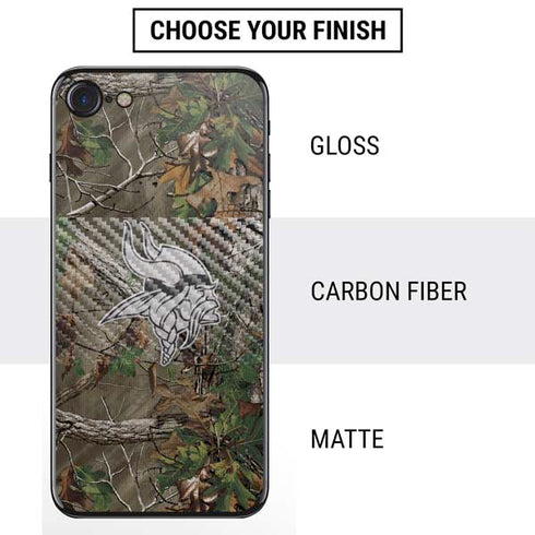 NFL Minnesota Vikings Realtree Xtra Green Camo iPhone SE (2nd & 3rd Gen) Skin